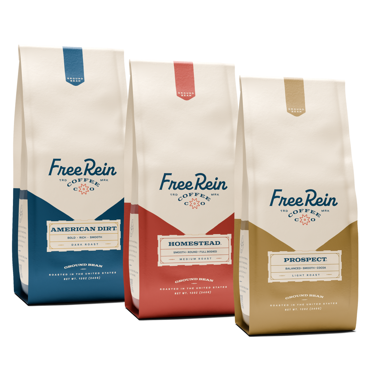Free Rein Prospect. Light Roast. Easy Drinking Coffee.